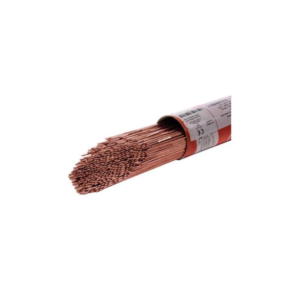 Baguette TIG acier F57BP Selectarc en métal d’apport cuivré, diamètre 1,2 mm