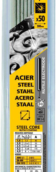 Lot d’électrodes rutile GYS 084414 annoncé pour l’arc toutes positions