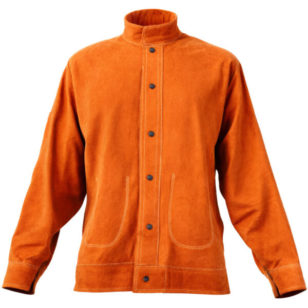 Veste de soudage Mophorn en cuir de vachette avec quatre poches