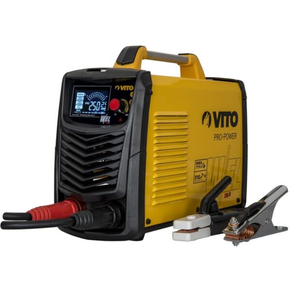 Poste à souder VITO 250A inverter avec écran LCD et poignée