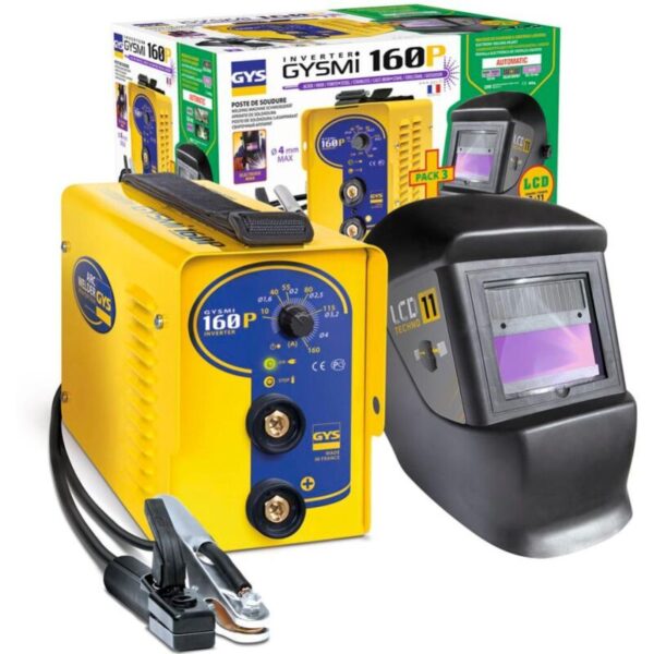 Poste à souder GYS GYSMI 160P avec masque LCD TECHNO 11 inclus