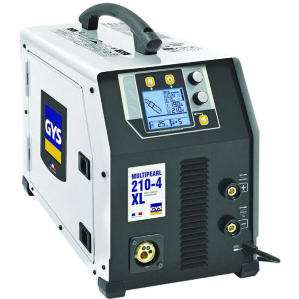Poste GYS Multipearl 210-4 XL multiprocédé pour soudage MIG/MAG, TIG DC et MMA