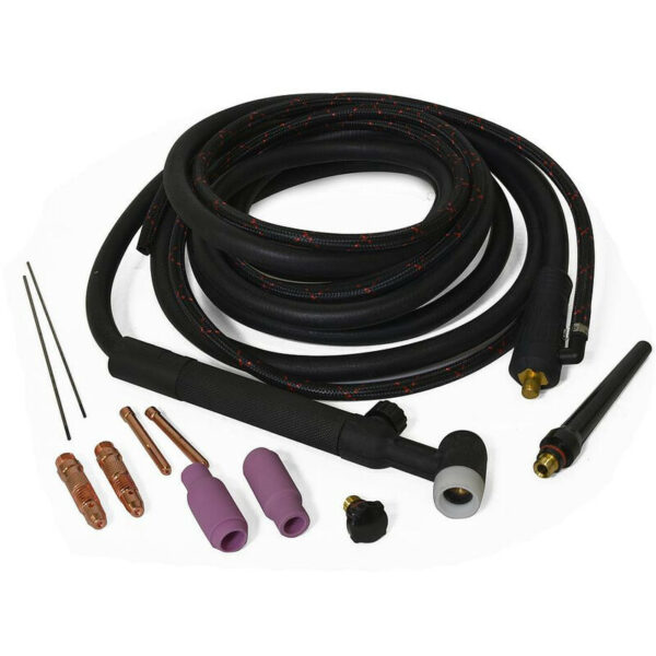 Torche TIG Stanley D25 en kit avec accessoires et pointe en tungstène