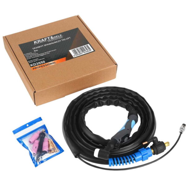Torche TIG LIFT KD3550 avec câble de quatre mètres et accessoires inclus