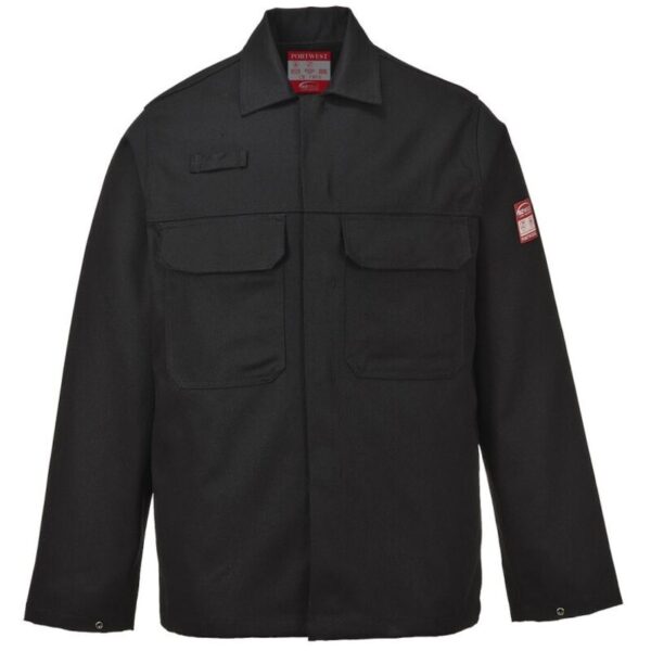 Veste de soudure Portwest BIZ2BKRS en coton Bizweld avec fermeture à pressions